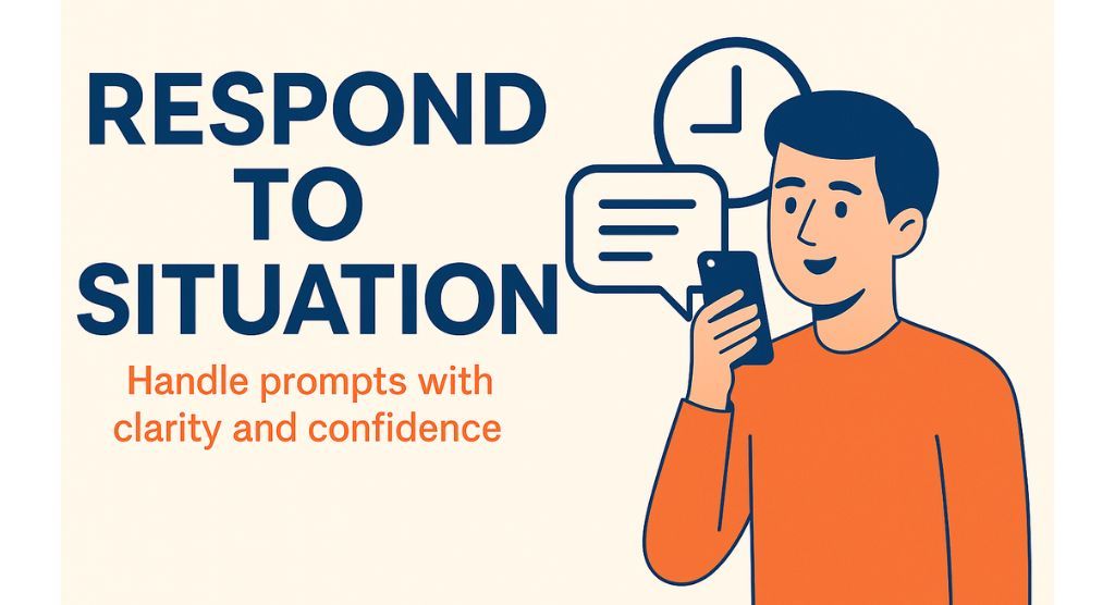 PTE Core “Respond to a Situation”: Format, Scoring & Top Tips